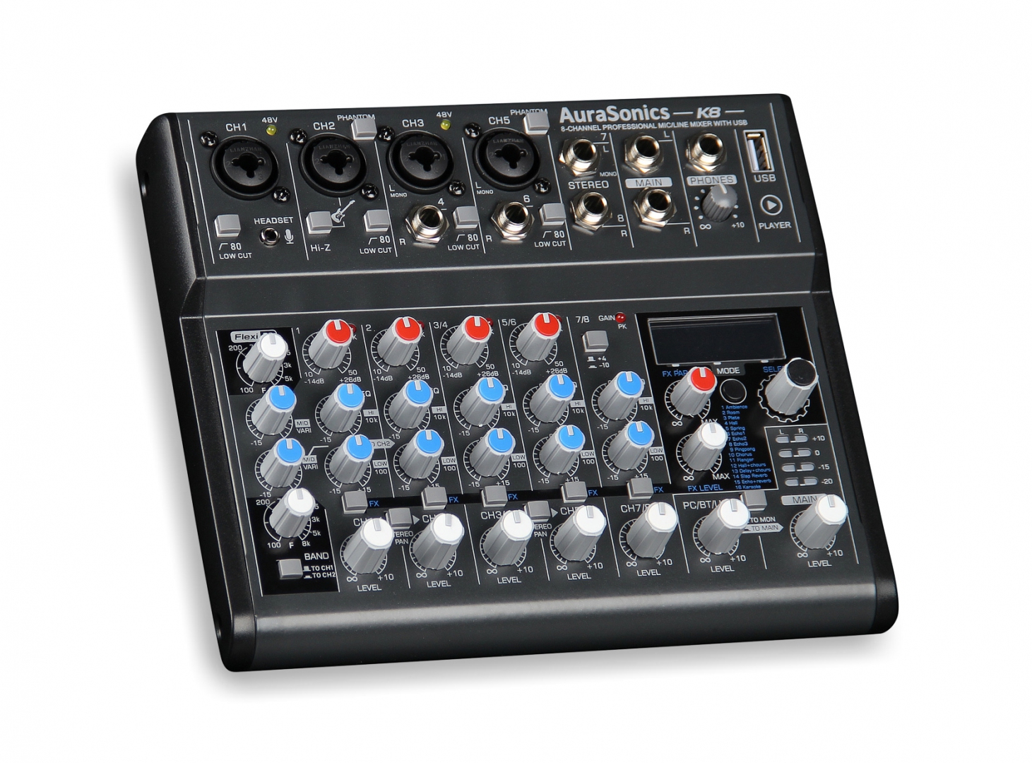 AuraSonics K8 компактный микшерный пульт в Калмыкии