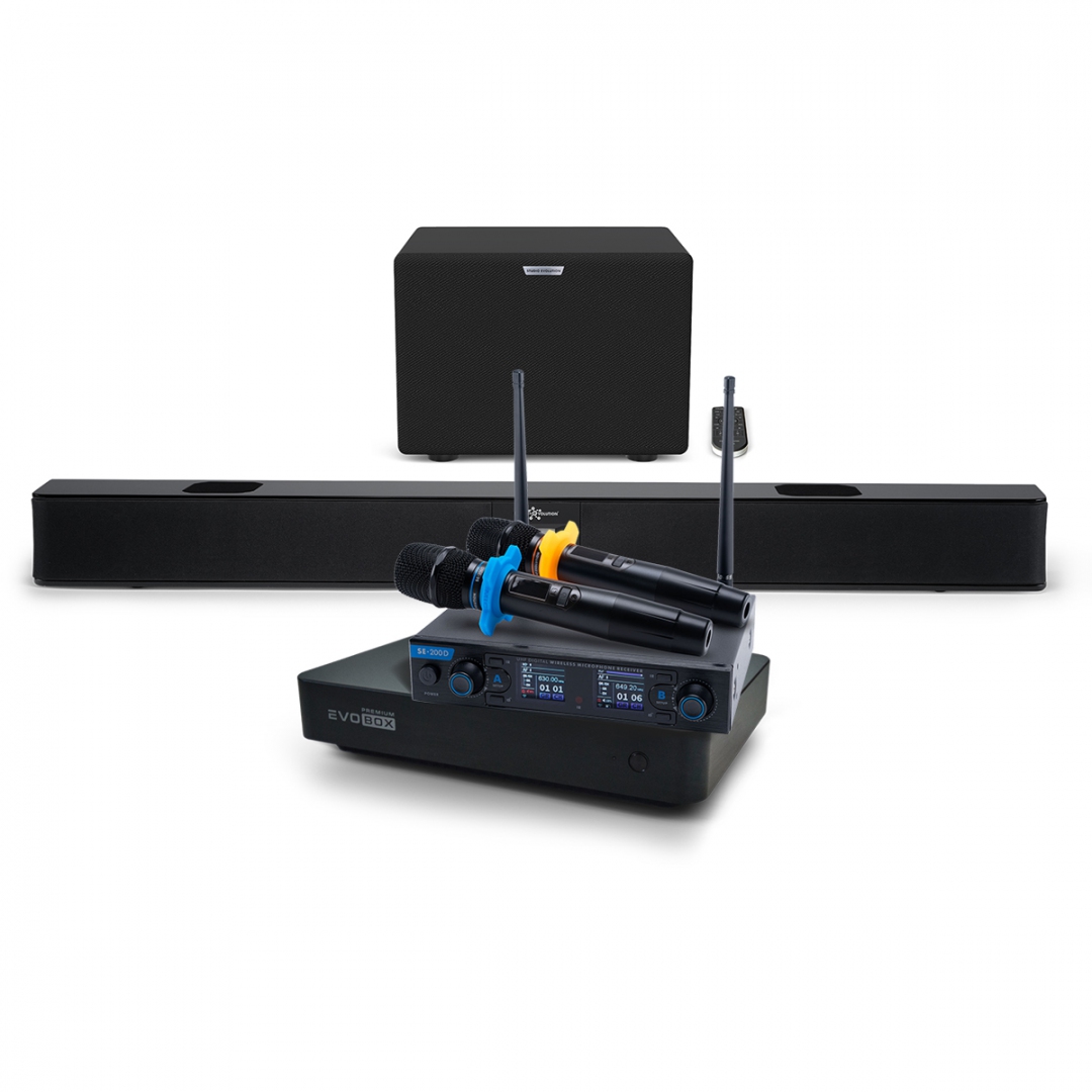 Hi-End караоке-система EVOBOX Premium + EvoSoundBar (саундбар с караоке) в Калмыкии