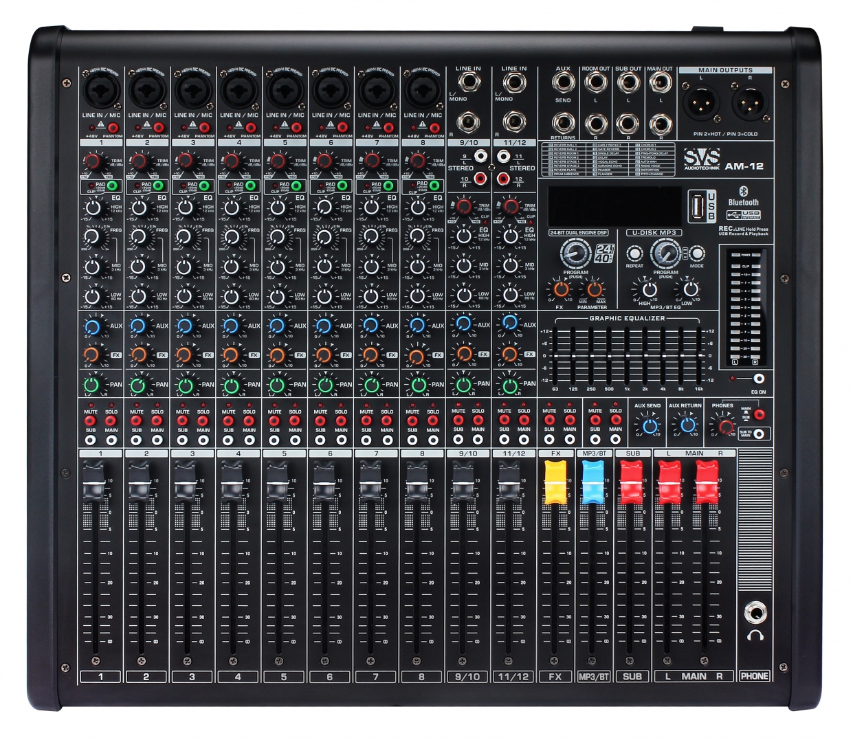 SVS Audiotechnik mixers AM-12 Микшерный пульт аналоговый, 12-канальный в Калмыкии